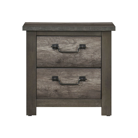 Lenior Gray 5pc Bedroom Set (QB+NS+DR+MR+CH) from Homelegance - Luna Furniture