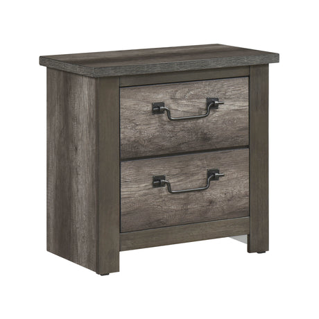 Lenior Gray 5pc Bedroom Set (QB+NS+DR+MR+CH) from Homelegance - Luna Furniture