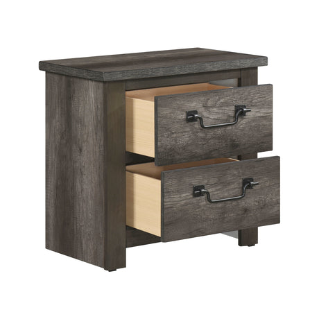 Lenior Gray 5pc Bedroom Set (QB+NS+DR+MR+CH) from Homelegance - Luna Furniture