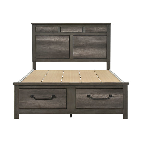 Lenior Gray 5pc Bedroom Set (QB+NS+DR+MR+CH) from Homelegance - Luna Furniture