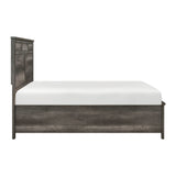Lenior Gray California King Platform Bed with Footboard Storage from Homelegance - Luna Furniture