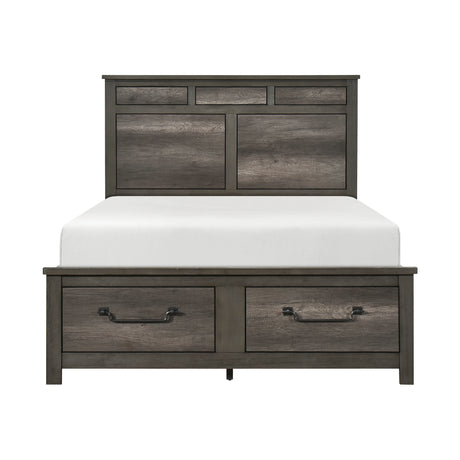 Lenior Gray Storage Platform Bedroom Set from Homelegance - Luna Furniture