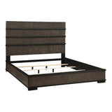 Acworth Brownish Gray Queen Panel Bed from Homelegance - Luna Furniture
