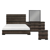 Acworth Brownish Gray 4pc Set (QB+NS+DR+MR) from Homelegance - Luna Furniture