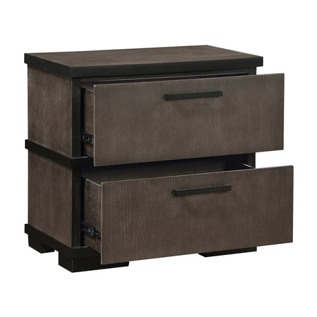 Acworth Brownish Gray 4pc Set (QB+NS+DR+MR) from Homelegance - Luna Furniture