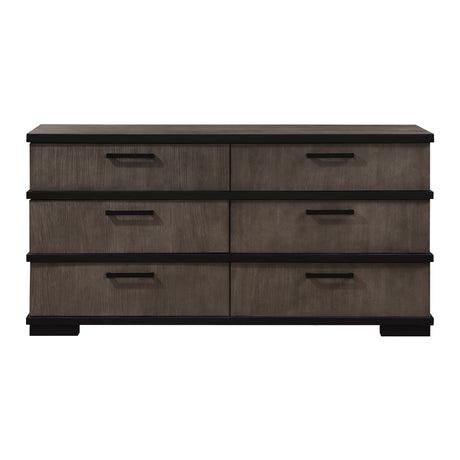 Acworth Brownish Gray 5pc Set (QB+NS+DR+MR+CH) from Homelegance - Luna Furniture