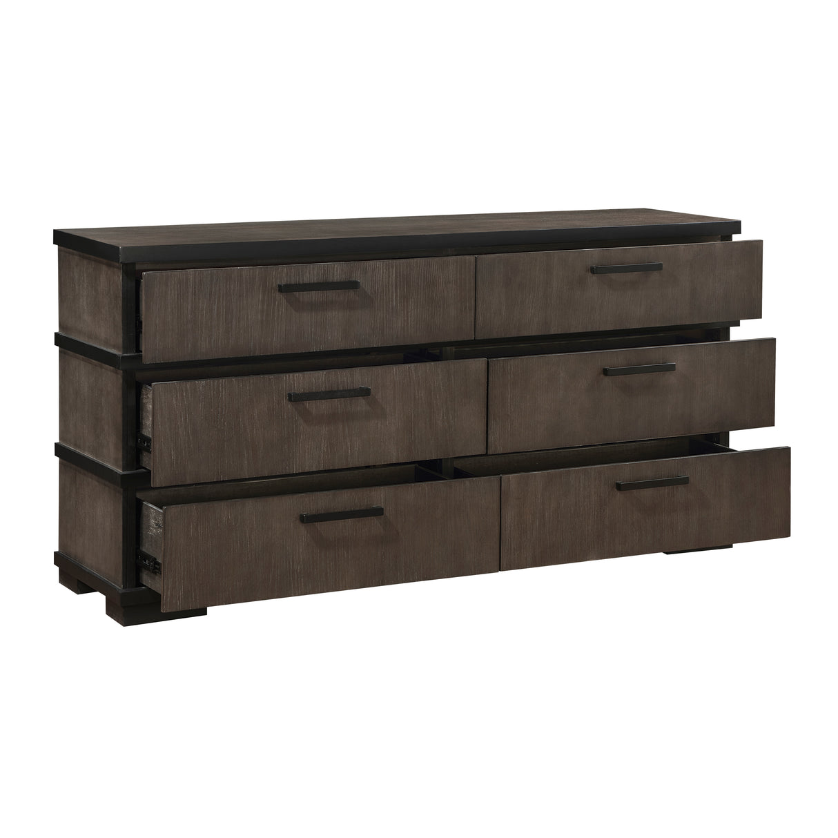 Acworth Brownish Gray 5pc Set (QB+NS+DR+MR+CH) from Homelegance - Luna Furniture