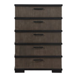 Acworth Brownish Gray 5pc Set (QB+NS+DR+MR+CH) from Homelegance - Luna Furniture