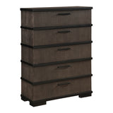 Acworth Brownish Gray 5pc Set (QB+NS+DR+MR+CH) from Homelegance - Luna Furniture