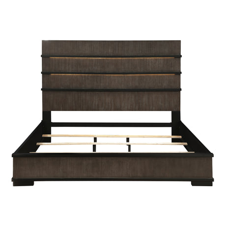 Acworth Brownish Gray 5pc Set (QB+NS+DR+MR+CH) from Homelegance - Luna Furniture