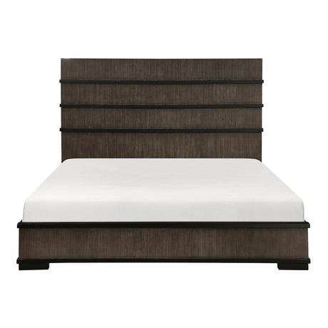 Acworth Brownish Gray Eastern King Bed from Homelegance - Luna Furniture