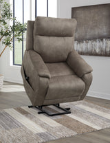 Crestmeade Fossil Power Lift Recliner from Ashley Furniture - Luna Furniture