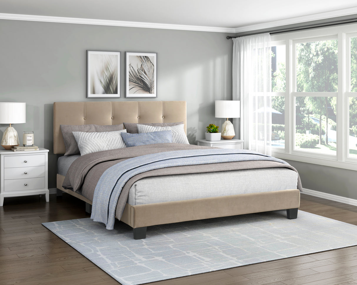 Newberry Brown Full Platform Bed from Homelegance - Luna Furniture