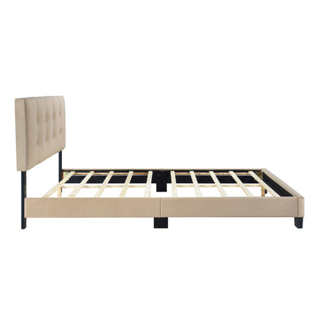 Bari Brown Queen Platform Bed from Homelegance - Luna Furniture