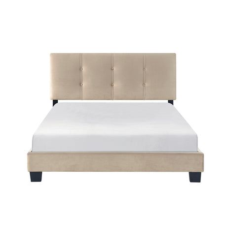 Bari Brown Twin Platform Bed from Homelegance - Luna Furniture