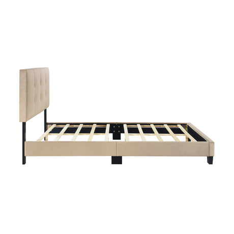 Bari Brown Full Platform Bed from Homelegance - Luna Furniture