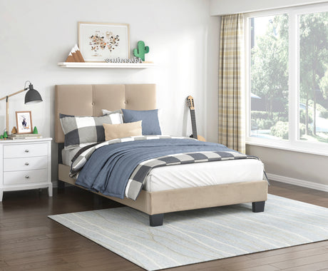 Newberry Dark Gray Queen Platform Bed from Homelegance - Luna Furniture