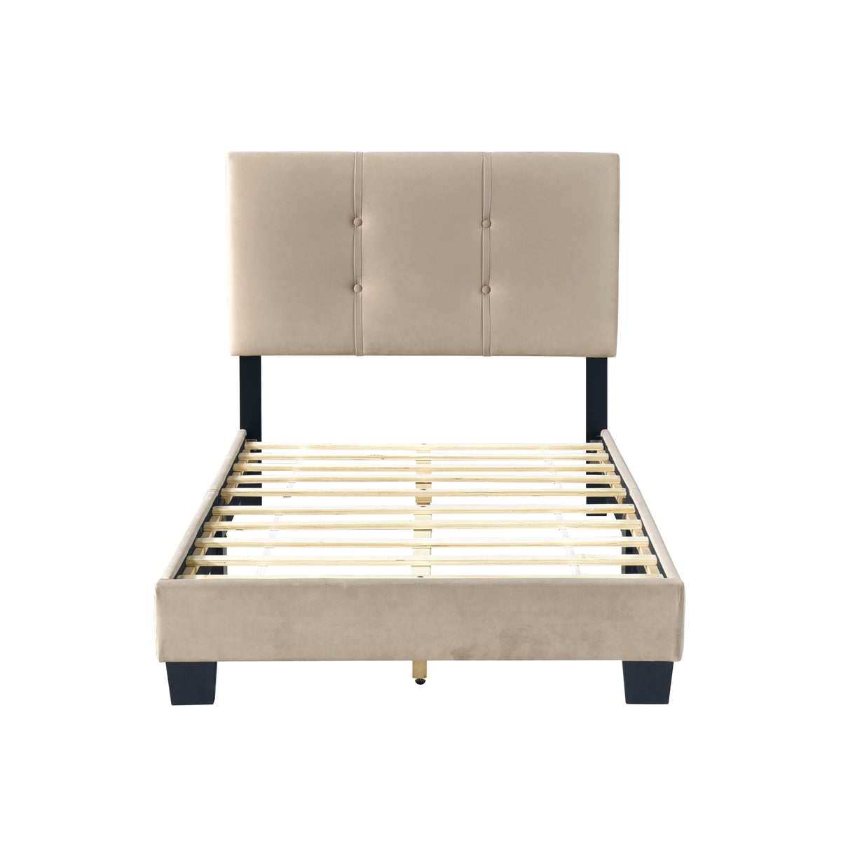 Newberry Dark Gray Queen Platform Bed from Homelegance - Luna Furniture