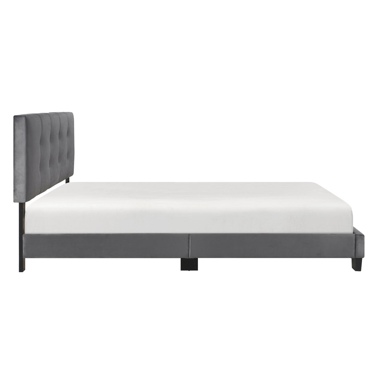 Newberry Dark Gray Queen Platform Bed from Homelegance - Luna Furniture