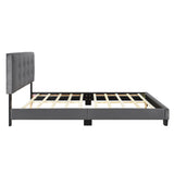 Newberry Dark Gray Queen Platform Bed from Homelegance - Luna Furniture
