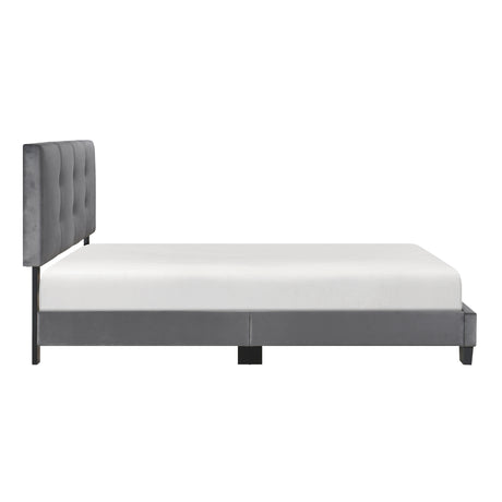 Bari Dark Gray Full Platform Bed from Homelegance - Luna Furniture