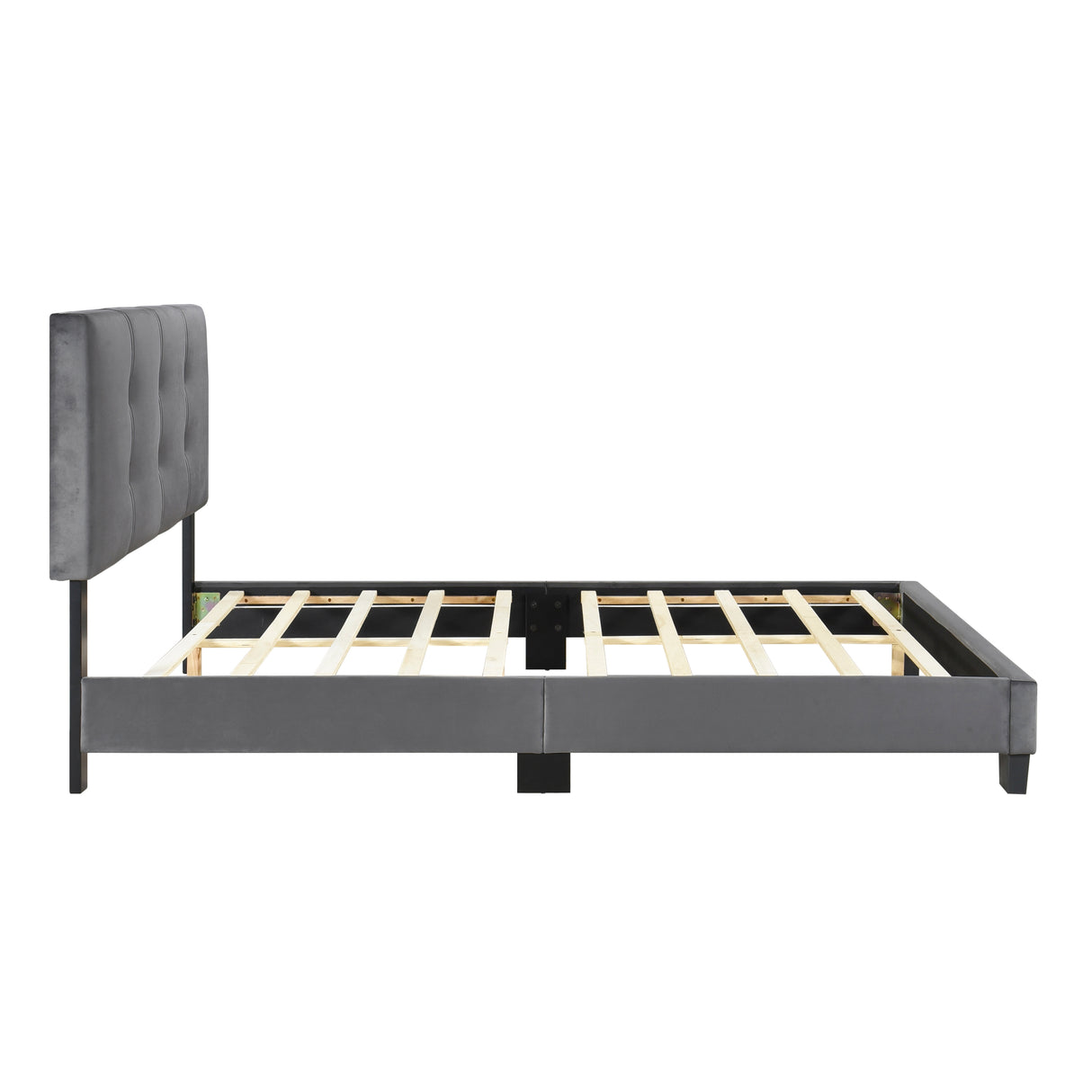 Newberry Dark Gray Full Platform Bed from Homelegance - Luna Furniture