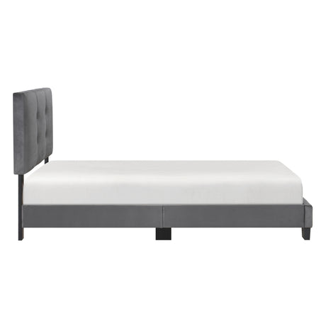 Bari Dark Gray Full Platform Bed from Homelegance - Luna Furniture