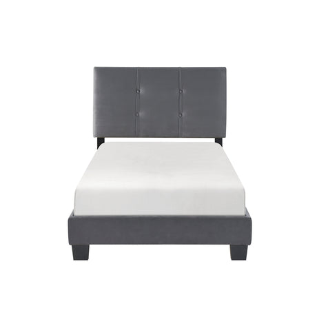 Bari Dark Gray Full Platform Bed from Homelegance - Luna Furniture