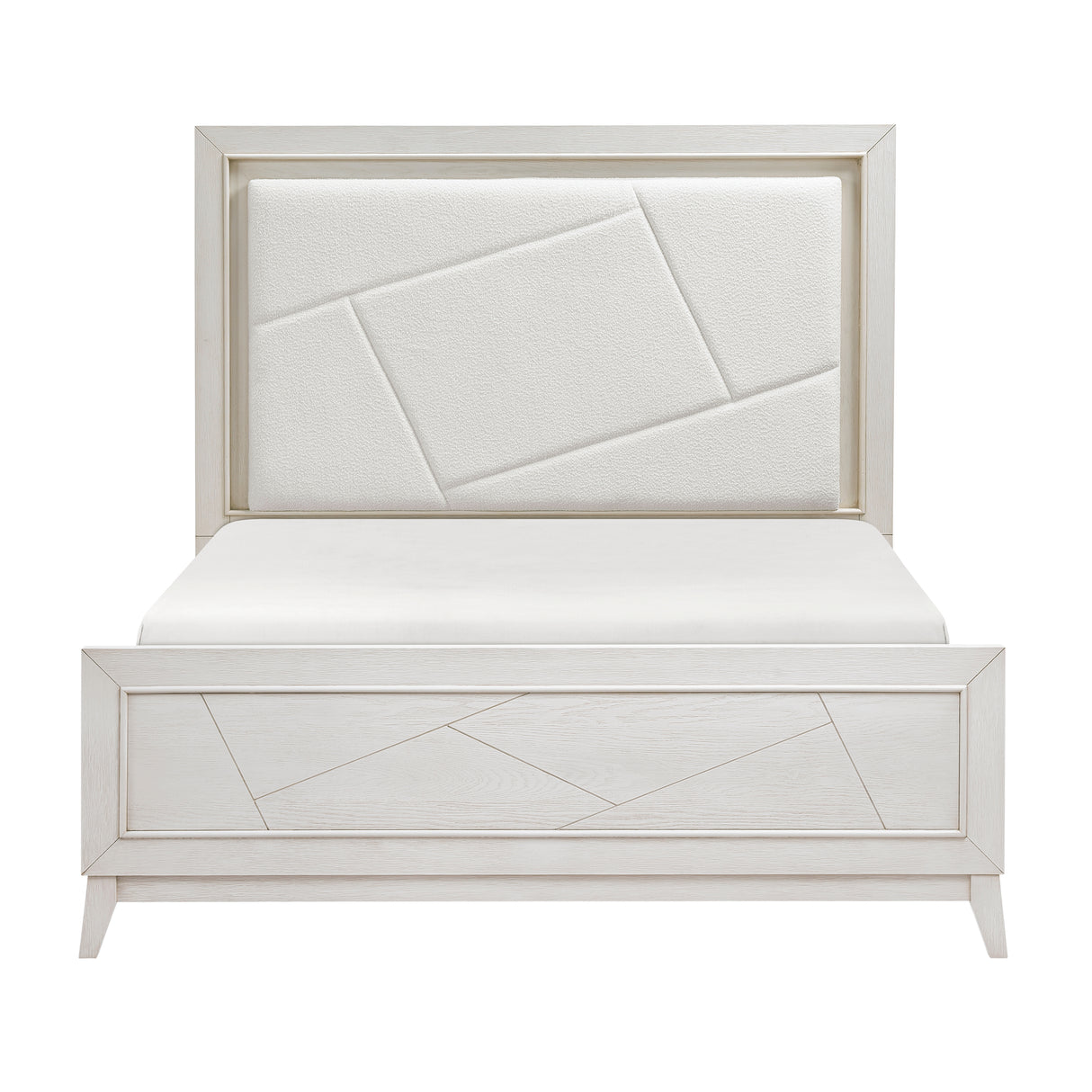 Asteria Antique White Queen Panel Bed from Homelegance - Luna Furniture
