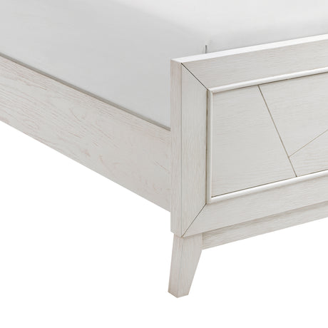 Asteria Antique White Queen Panel Bed from Homelegance - Luna Furniture