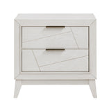 Asteria Antique White 5pc Set (QB+NS+DR+MR+CH) from Homelegance - Luna Furniture