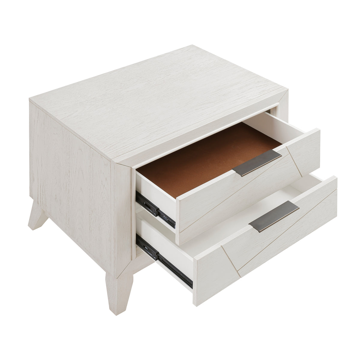 Asteria Antique White 5pc Set (QB+NS+DR+MR+CH) from Homelegance - Luna Furniture
