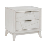 Asteria Antique White 5pc Set (QB+NS+DR+MR+CH) from Homelegance - Luna Furniture