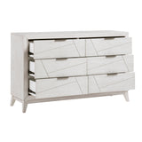 Asteria Antique White 5pc Set (QB+NS+DR+MR+CH) from Homelegance - Luna Furniture
