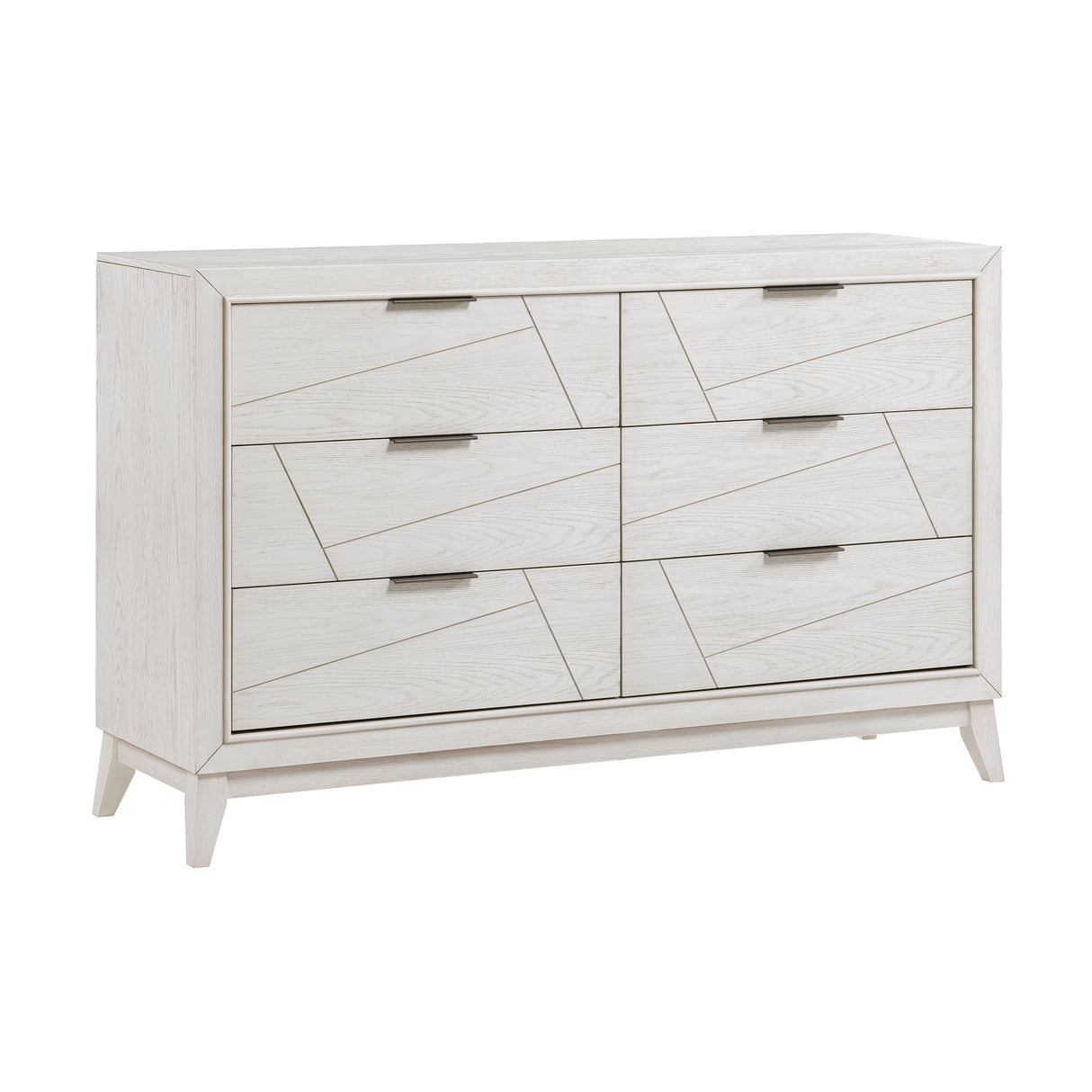 Asteria Antique White 5pc Set (QB+NS+DR+MR+CH) from Homelegance - Luna Furniture