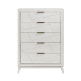 Asteria Antique White 5pc Set (QB+NS+DR+MR+CH) from Homelegance - Luna Furniture