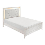 Asteria Antique White King Panel Bed from Homelegance - Luna Furniture
