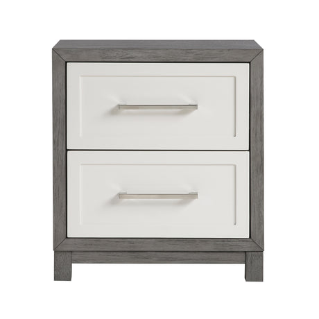 Rowan Ivory/Gray 4pc Set (QB+NS+DR+MR) from Homelegance - Luna Furniture