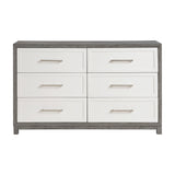 Rowan Ivory/Gray 5pc Set (QB+NS+DR+MR+CH) from Homelegance - Luna Furniture