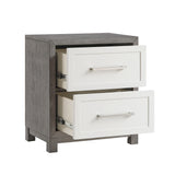 Rowan Ivory/Gray Queen Storage Platform Bed from Homelegance - Luna Furniture