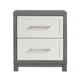 Rowan Ivory/Gray 4pc Set (TB+NS+DR+MR) from Homelegance - Luna Furniture