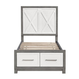 Rowan Ivory/Gray 4pc Set (TB+NS+DR+MR) from Homelegance - Luna Furniture
