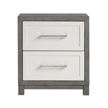 Rowan Ivory/Gray Youth Platform Bedroom Set with Footboard Storage from Homelegance - Luna Furniture