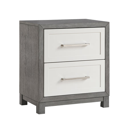 Rowan Ivory/Gray Youth Platform Bedroom Set with Footboard Storage from Homelegance - Luna Furniture