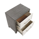 Rowan Ivory/Gray Youth Platform Bedroom Set with Footboard Storage from Homelegance - Luna Furniture