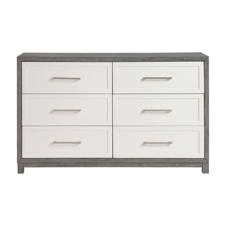 Rowan Ivory/Gray Youth Platform Bedroom Set with Footboard Storage from Homelegance - Luna Furniture