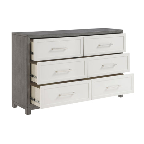 Rowan Ivory/Gray Youth Platform Bedroom Set with Footboard Storage from Homelegance - Luna Furniture