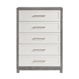 Rowan Ivory/Gray Youth Platform Bedroom Set with Footboard Storage from Homelegance - Luna Furniture
