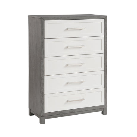 Rowan Ivory/Gray Youth Platform Bedroom Set with Footboard Storage from Homelegance - Luna Furniture