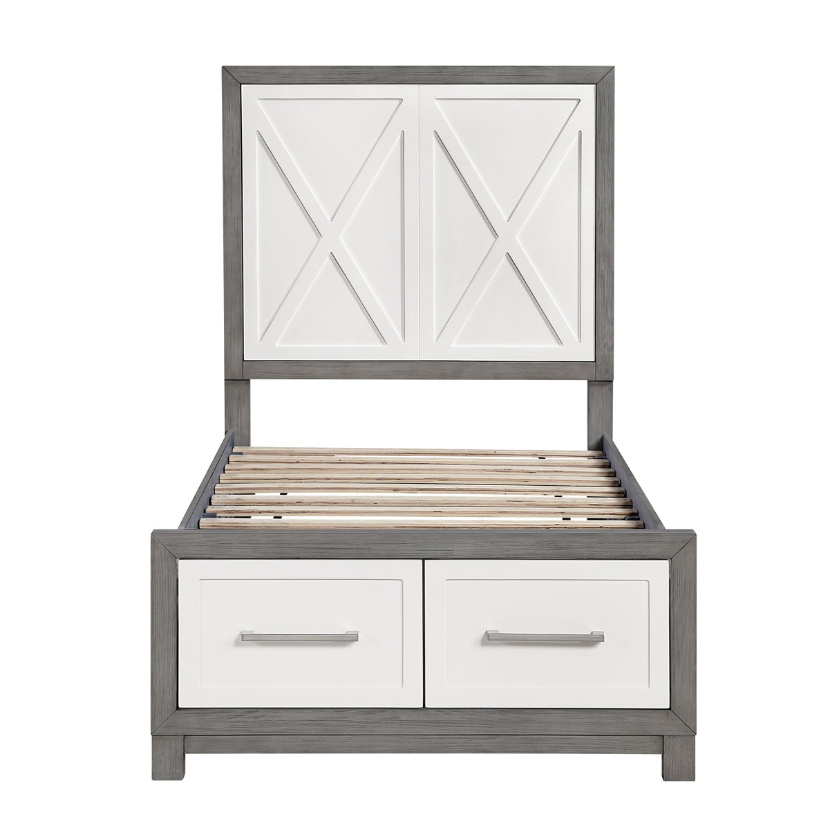 Rowan Ivory/Gray 5pc Set (TB+NS+DR+MR+CH) from Homelegance - Luna Furniture